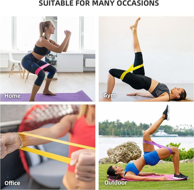 Resistance Loop Exercise Bands Set for Home Fitness & Rehab