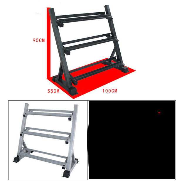 3‑Tier Dumbbell Rack