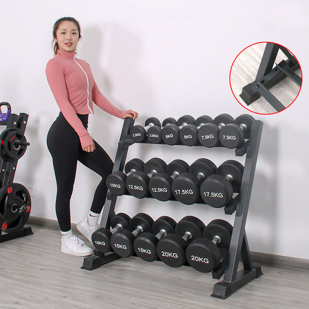 3‑Tier Dumbbell Rack