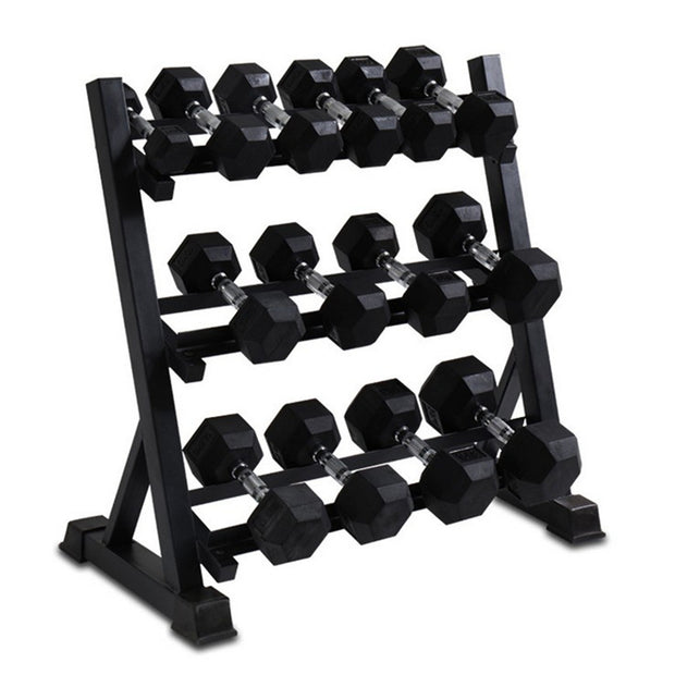 3‑Tier Dumbbell Rack