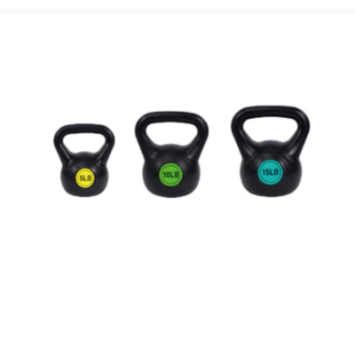 Wide Grip Kettlebell Set 3 Piece or 4 Piece Fitness Weights