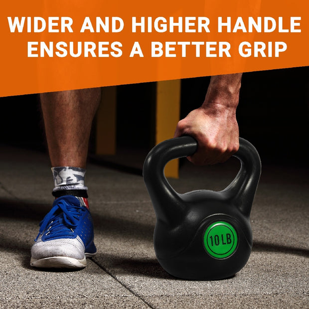 Wide Grip Kettlebell Set 3 Piece or 4 Piece Fitness Weights