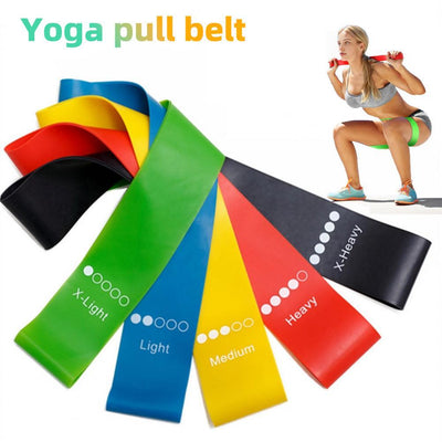 Yoga Resistance Rubber Bands 0.35 mm‑1.1 mm for Fitness & Pilates
