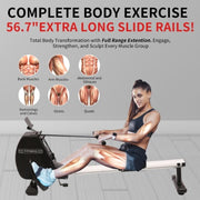 Foldable Rowing Machine for Home Use 264 LBS Capacity
