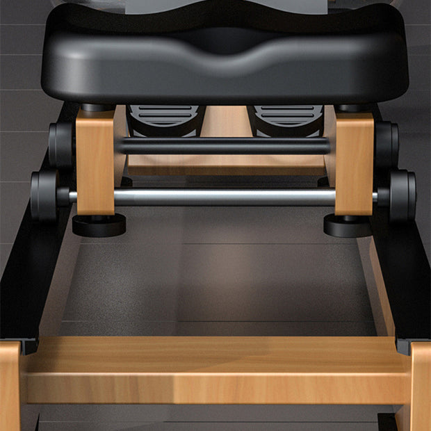 Wooden Household Water Resistance Rowing Machine With Digital Display