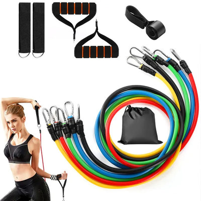 11‑Piece Resistance Bands Set